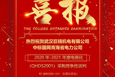 热烈祝贺918博天堂中标国网青海省电力公司2020 年-2021年度电商化采购竞争性谈判